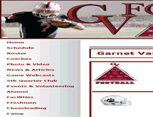 Tablet Screenshot of garnetvalleyfootball.com